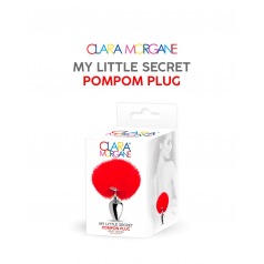 Plug mon petit secret pompon - rouge Plug mon petit secret pompon - rouge