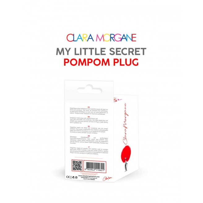 Plug mon petit secret pompon - rouge Plug mon petit secret pompon - rouge
