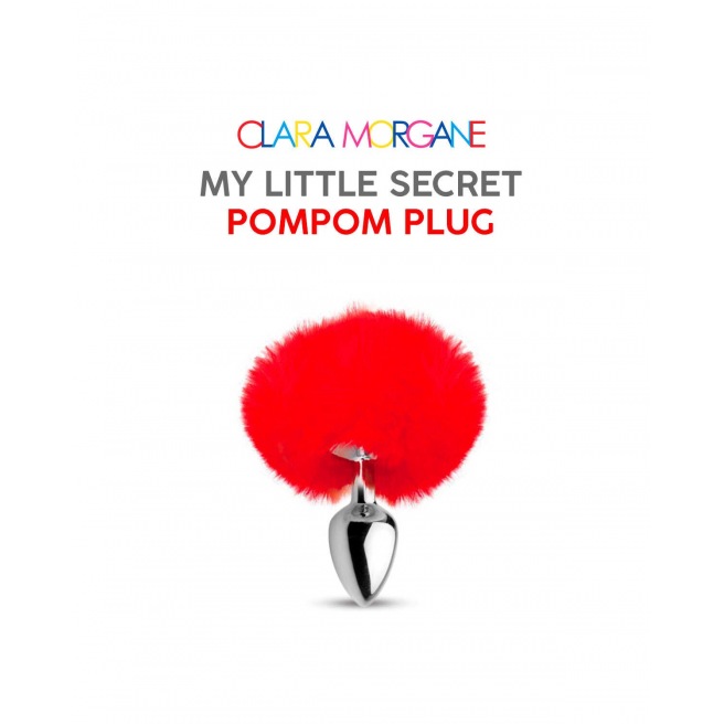 Plug mon petit secret pompon - rouge Plug mon petit secret pompon - rouge