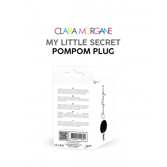 Plug mon petit secret pompon - noir
