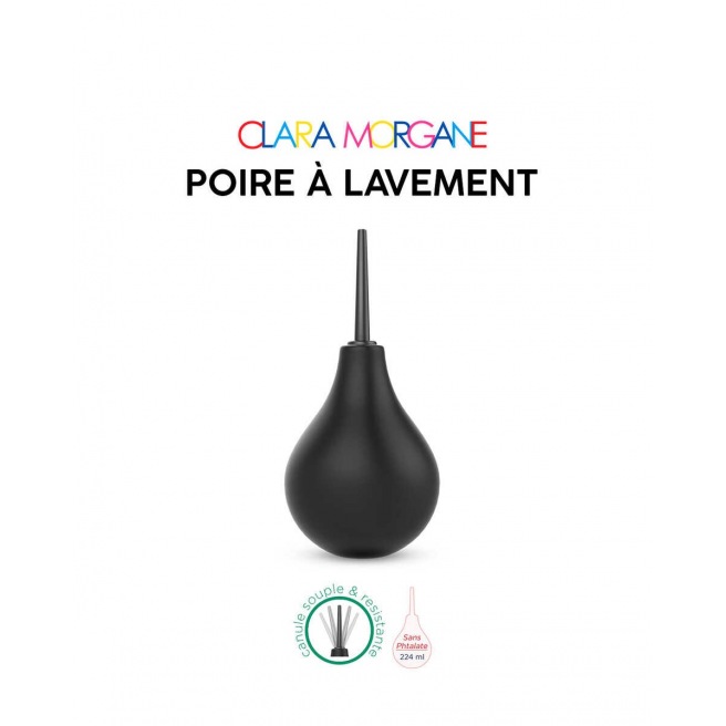 Poire à lavement Clara Morgane - Noir