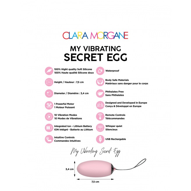 Mon oeuf secret vibrant - Rose Mon oeuf secret vibrant - Rose