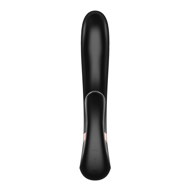 Stimulateur clitoridien et Vibromasseur point G Satisfyer Heat Wave Connect App - Noir
