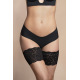 Bye Bra - Cuisse Bandes Dentelle Noir S