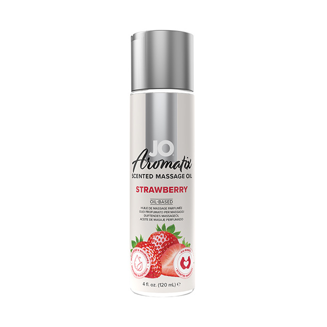 System Jo - Aromatix Huile de Massage Parfumée Fraise 120 ml