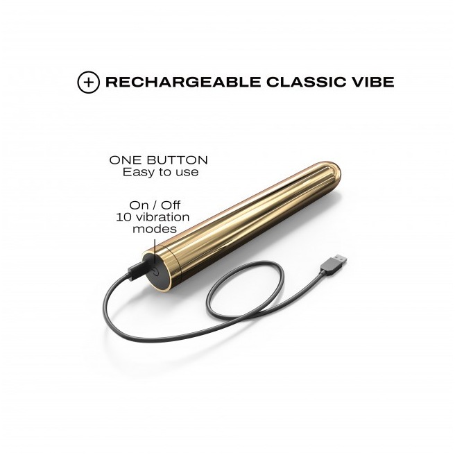 Vibromasseur Dorcel Golden Boy 2.0 19 cm - Or