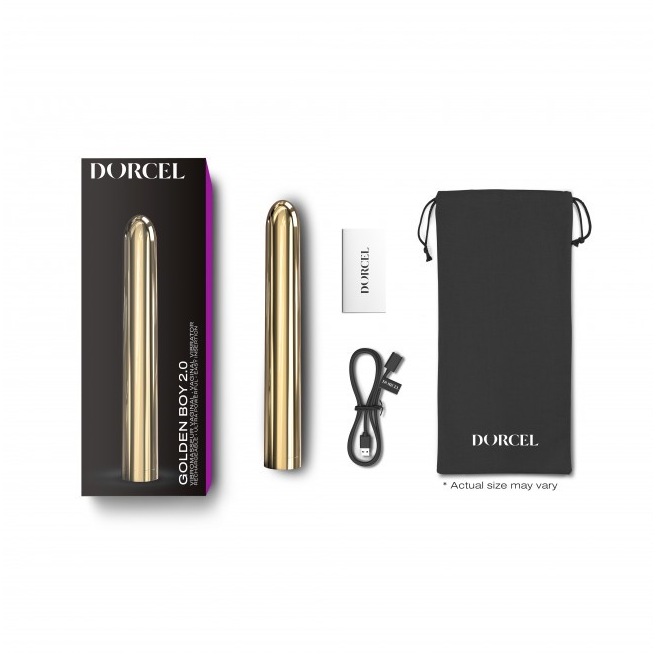 Vibromasseur Dorcel Golden Boy 2.0 19 cm - Or