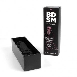 Corde de bondage noire - Jeu secret - Collection BDSM Corde de bondage noire - Jeu secret - Collection BDSM