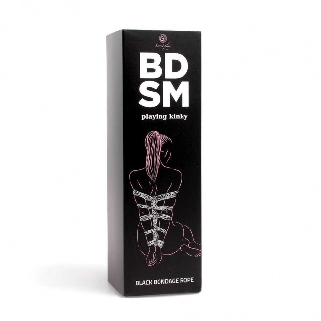 Corde de bondage noire - Jeu secret - Collection BDSM Corde de bondage noire - Jeu secret - Collection BDSM