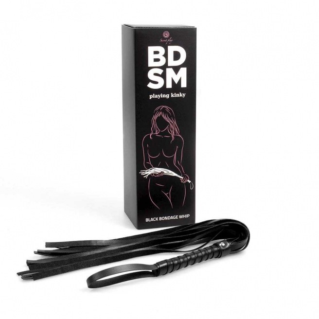 Fouet de bondage noire - Jeu secret - Collection BDSM Fouet de bondage noire - Jeu secret - Collection BDSM