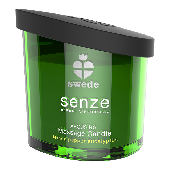 Swede - Bougie de massage excitante Senze Citron Poivre Eucalyptus 50ml