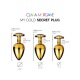 My Gold Secret Plug - Bleu