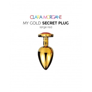 Mon Plug Secret d'Or S-M-L - Rouge