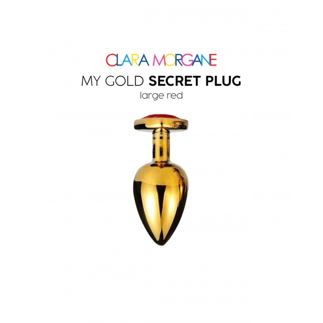 Mon Plug Secret d'Or S-M-L - Rouge