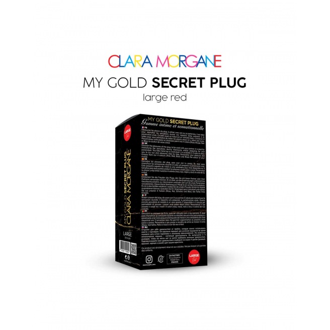 Mon Plug Secret d'Or S-M-L - Rouge