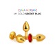 Mon Plug Secret d'Or S-M-L - Rouge