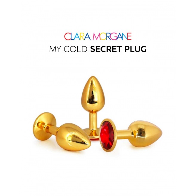 Mon Plug Secret d'Or S-M-L - Rouge