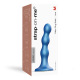 Strap-On-Me - Gode Plug Balls Bleu Métallisé M