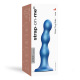 Strap-On-Me - Gode Plug Balls Bleu Métallisé L