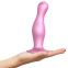 Strap-On-Me - Dildo Plug Curvy Metallic Sugar Pink M