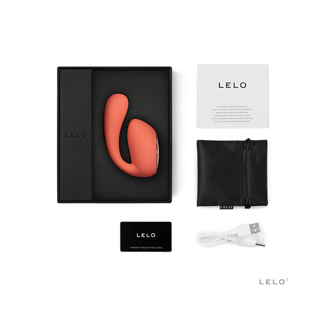 Lelo - Masseur Double Stimulation Ida Wave Rouge Corail