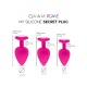 Mon Plug Secret en Silicone - Rose S-M-L