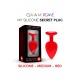 Mon Plug Secret en Silicone - Rouge
