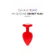 Mon Plug Secret en Silicone - Rouge