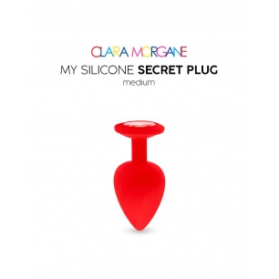 Mon Plug Secret en Silicone - Rouge
