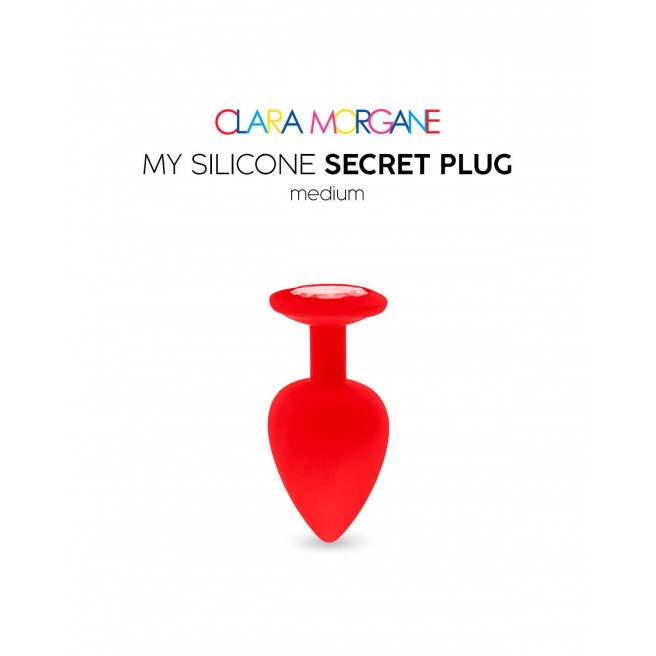 Mon Plug Secret en Silicone - Rouge
