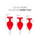 Mon Plug Secret en Silicone - Rouge