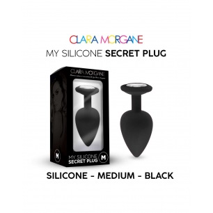 Mon Plug Secret en Silicone - Noir S-M-L