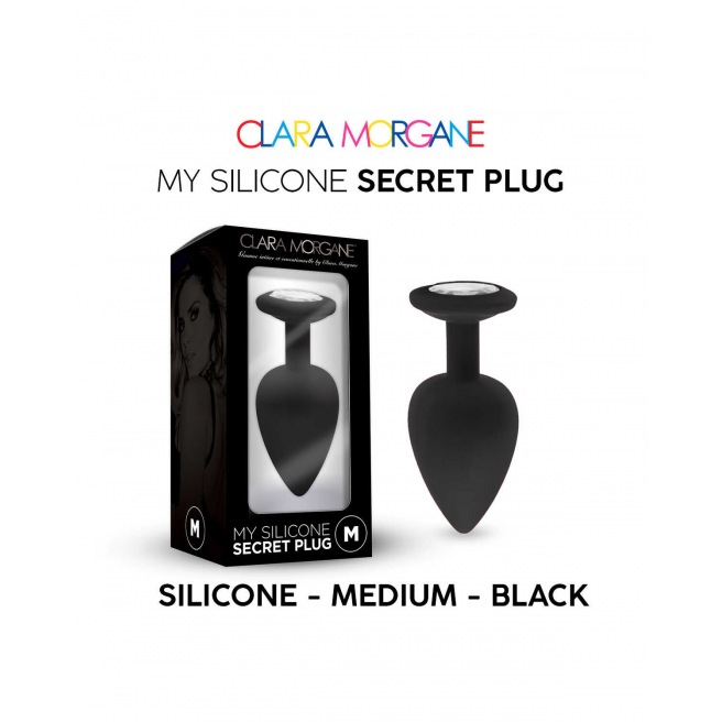 Mon Plug Secret en Silicone - Noir S-M-L