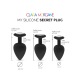 Mon Plug Secret en Silicone - Noir S-M-L
