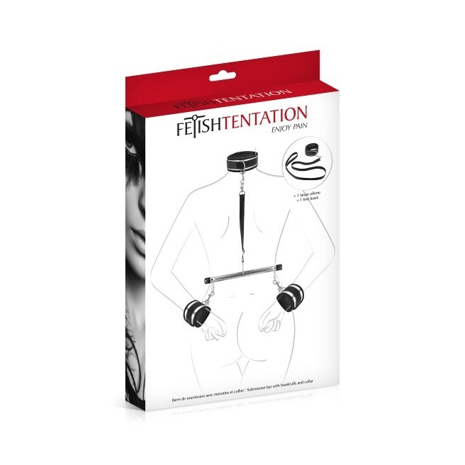 Menottes et collier de soumission Fetish Tentation