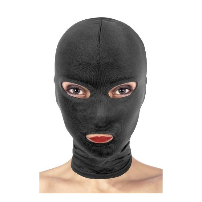 Cagoule ouvertures yeux et bouche Fetish Tentation