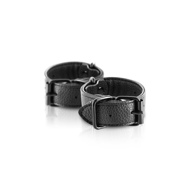 Menottes simili cuir ajustables Fetish Tentation