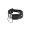 Collier large noir avec anneau Fétish Tentation