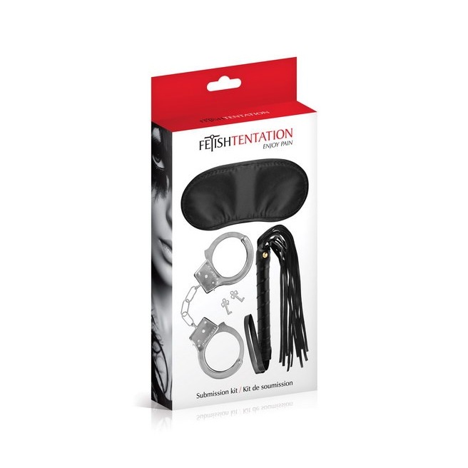 Kit 3 pièces soumission Fetish Tentation Kit 3 pièces soumission Fetish Tentation