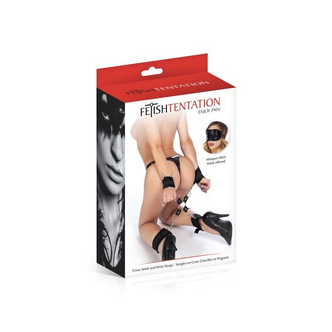 Menottes attachées en croix Fetish Tentation