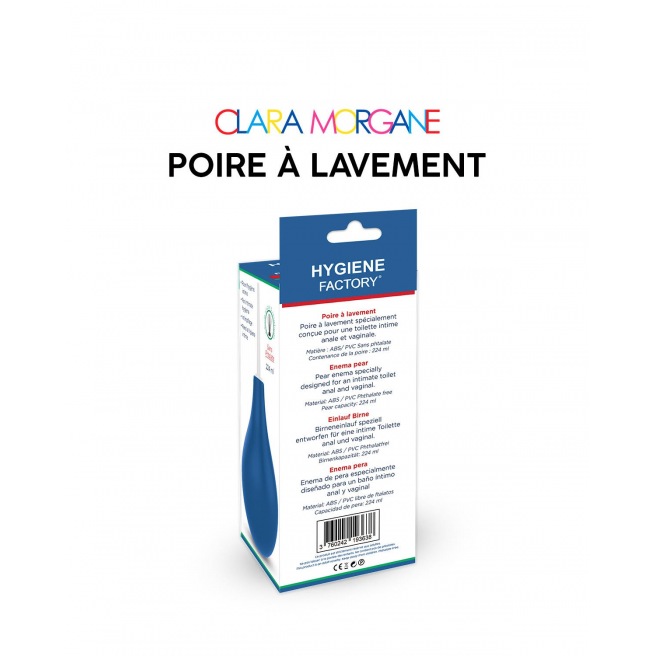 Poire à lavement Clara Morgane - Bleue Poire à lavement Clara Morgane - Bleue