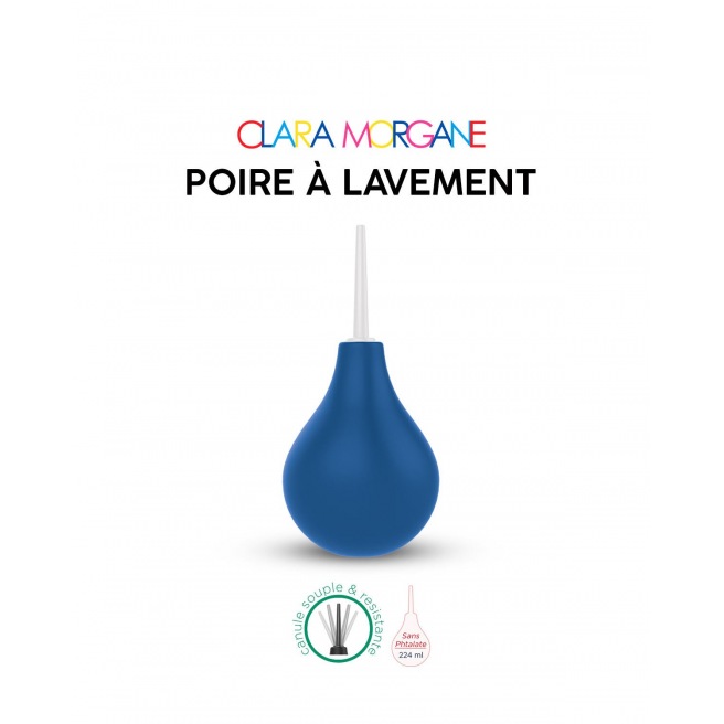Poire à lavement Clara Morgane - Bleue Poire à lavement Clara Morgane - Bleue