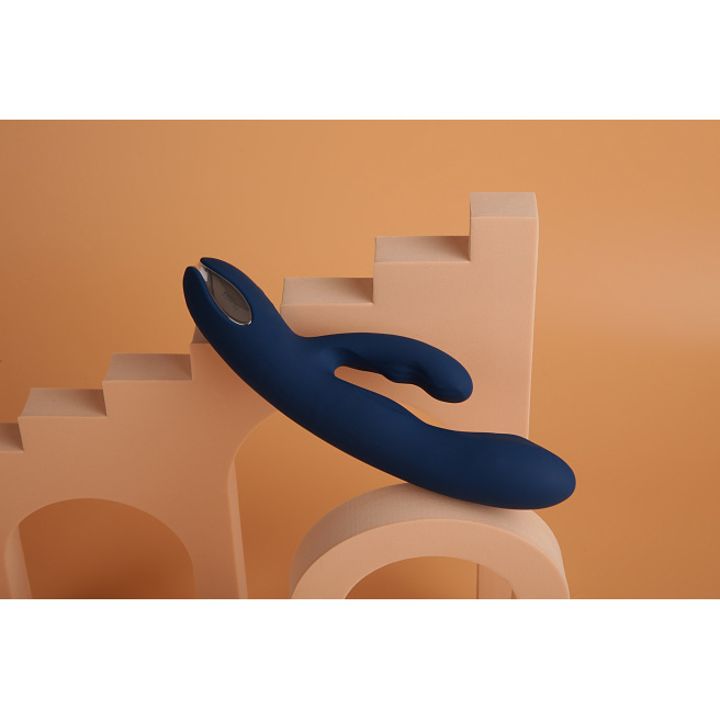 Svakom - Vibromasseur puissant à double tête à pulsations Aylin bleu foncé Svakom - Vibromasseur puissant à double tête à pulsations Aylin bleu foncé