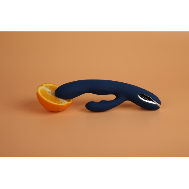 Svakom - Vibromasseur puissant à double tête à pulsations Aylin bleu foncé Svakom - Vibromasseur puissant à double tête à pulsations Aylin bleu foncé