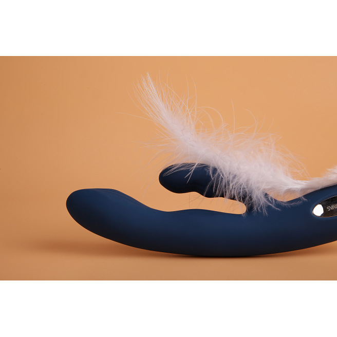 Svakom - Vibromasseur puissant à double tête à pulsations Aylin bleu foncé Svakom - Vibromasseur puissant à double tête à pulsations Aylin bleu foncé