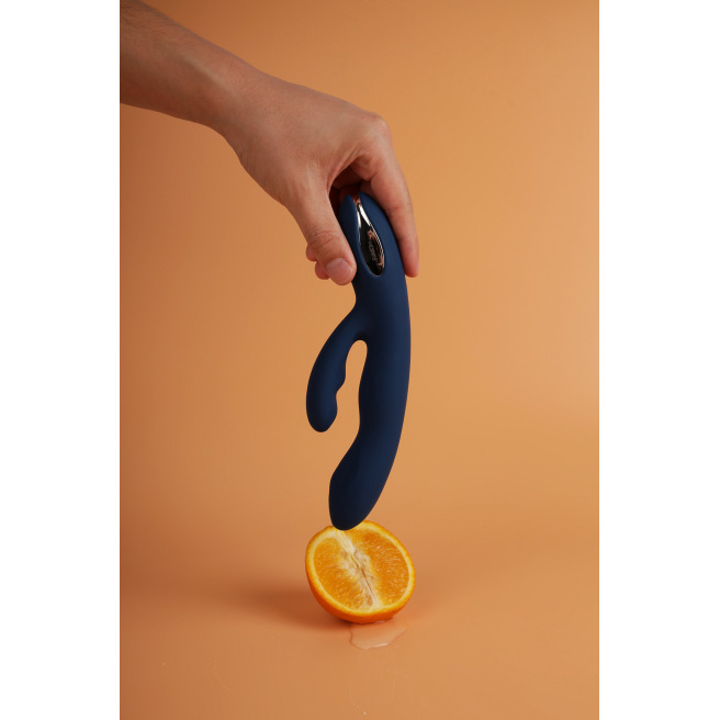 Svakom - Vibromasseur puissant à double tête à pulsations Aylin bleu foncé Svakom - Vibromasseur puissant à double tête à pulsations Aylin bleu foncé