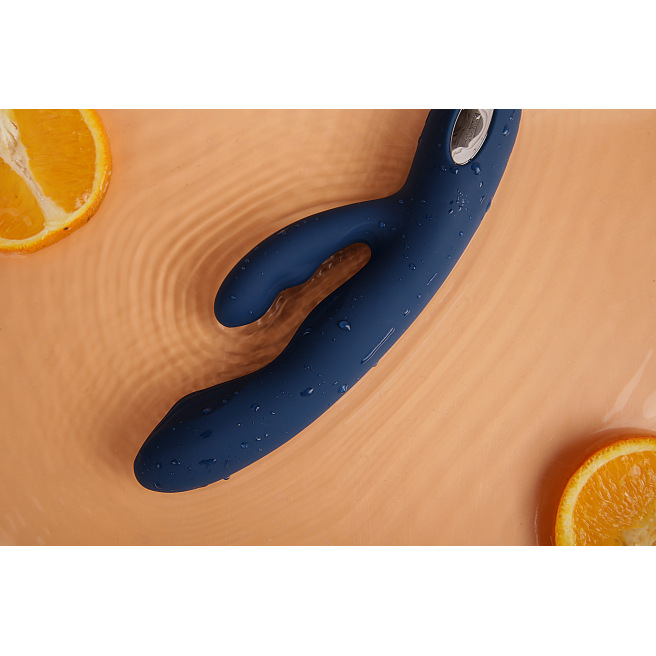 Svakom - Vibromasseur puissant à double tête à pulsations Aylin bleu foncé Svakom - Vibromasseur puissant à double tête à pulsations Aylin bleu foncé