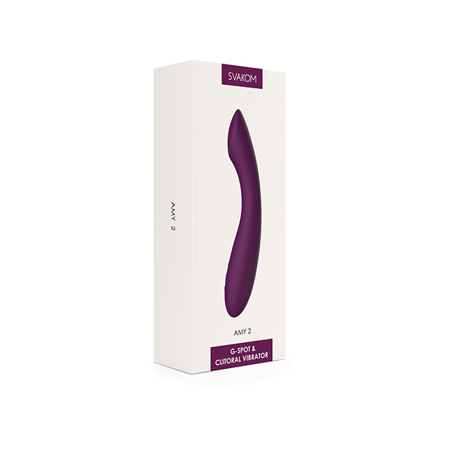 Svakom - Vibromasseur point G et clitoridien Amy 2 Violet