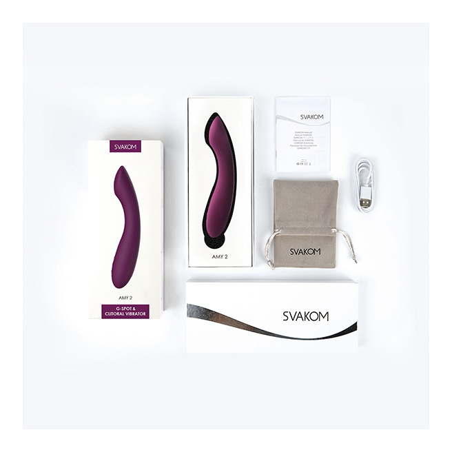 Svakom - Vibromasseur point G et clitoridien Amy 2 Violet