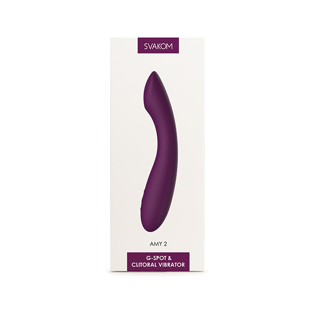 Svakom - Vibromasseur point G et clitoridien Amy 2 Violet